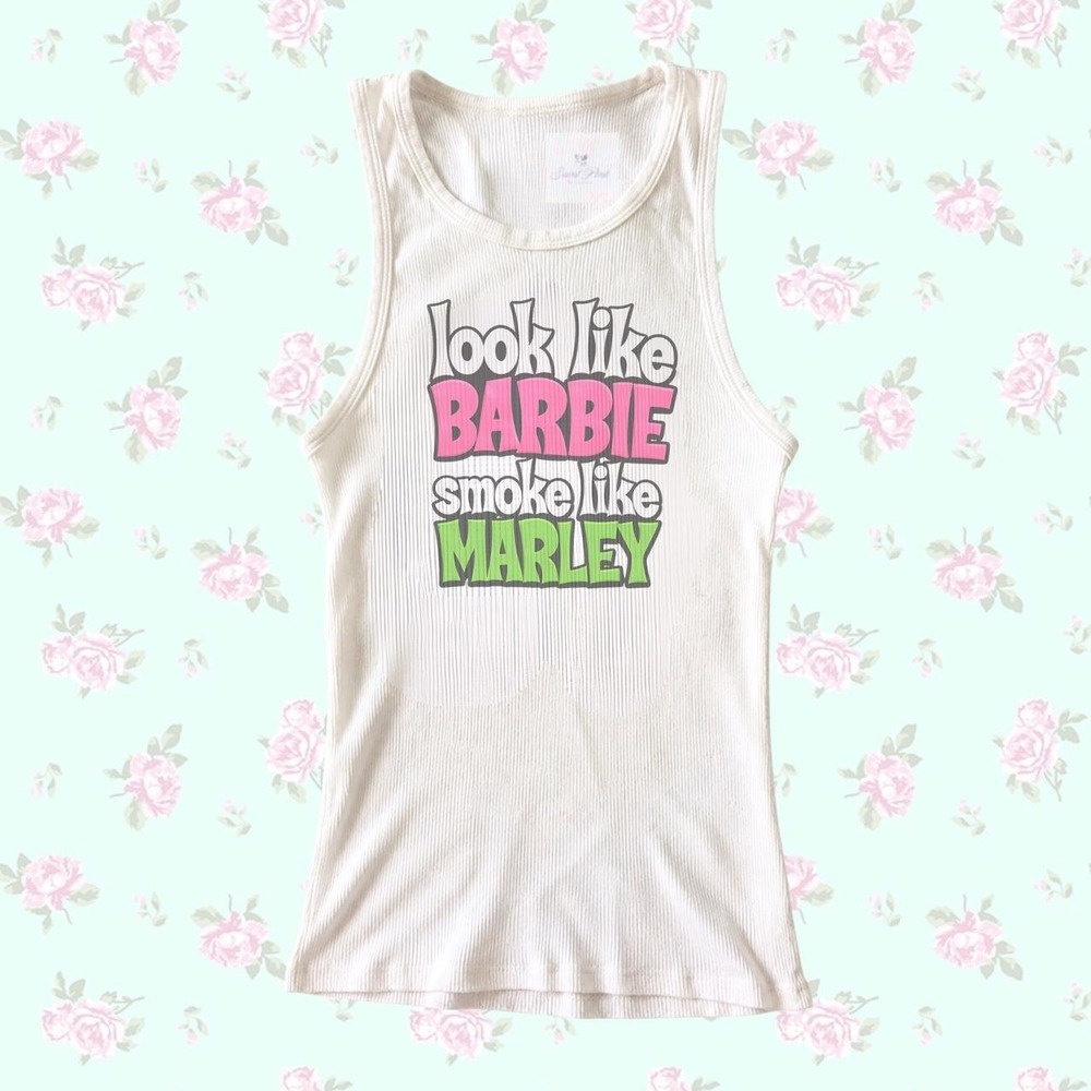 Y2K bimbocore mcbling Graphic Tank
